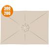 - Copertura in poliestere 160gr per ombrellone rettangolare 3x2m beige