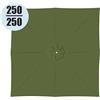 - Copertura in poliestere 160gr per ombrellone quadrato 2,5x2,5m
