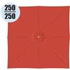 - Copertura in poliestere 160gr per ombrellone quadrato 2,5x2,5m