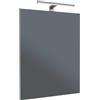 - Specchio bagno con lampada Texas a parete 52x68 cm