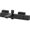 aQuasanit Miscelatore vasca Coral nero opaco Ø 25 mm