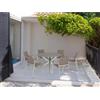- Tavolo da giardino Abington in alluminio e textilene rotondo Ø 130 cm