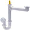 - Sifone a U per Lavello 1 Via con attacco Scarico Lavatrice 1"1/2 Ø 40 mm