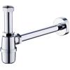 - Sifone per Lavabo a bottiglia in ABS Cromato con Raccordo 1"1/4 e Ø 32 mm