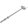 - Kit asta filettata m8 e fissaggi Curva wc argento materiale acciaio inox