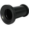 - Manicotto diritto WC a parete in HDPE nero Ø 90 mm L 17 cm