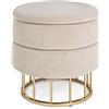 Bizzotto Sgabello contenitore Pavlina beige