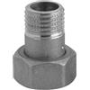 - Codolo diritto sede piana calotta maschio-femmina 1/2" x 3/4" nichelato