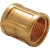 - Manicotto in ottone giallo femmina/femmina 3/8"