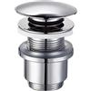 - Piletta click clack tonda bassa in ottone senza troppo pieno 1"1/4