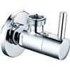 - Rubinetto sottolavabo tondo 1/2" x 3/8" cromato