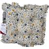 - Cuscino con volant in cotone Gioia 40x40 cm azzurro
