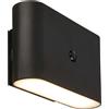 Briloner Applique LED Chat 280lm 3000K 16x9,5cm Nero
