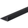 Arcansas Profilo angolare a L 1 m alluminio 20x10x1000 mm nero opaco