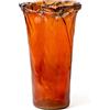 - Vaso ambra in vetro Ø21,5xH35 cm in scatola avana