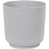 - Vaso da interno in plastica Satina Ø 17x16,8 cm grigio chiaro