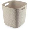 Curver Cestino multiuso Softex basket Cube bianco
