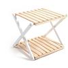 NO BRAND Armadio 2 ripiani in legno 40x33xh.34 cm legno chiaro