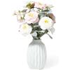 NO BRAND Bouquet peonie artificiali in vaso 25x26x47 cm