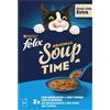 Felix Cibo umido per gatti Purina Felix Soup merluzzo, tonno e platessa 6x48 g