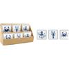 - Sottobicchiere in ceramica stile marino 10x10 cm