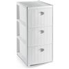 Stefanplast Cassettiera Elegance Slim 3 cassetti bianca