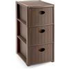 Stefanplast Cassettiera Elegance Slim 3 cassetti tortora