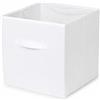 Compactor Cubo portaoggetti pieghevole bianco Simply 31x31x31 cm