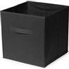 Compactor Cubo portaoggetti pieghevole nero Simply 31x31x31 cm