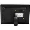 Alipis Cornice Digitale Foto 7 Pollici 800x480 con Riproduzione Automatica | Schermo 16: 9, Plastico Nero, Supporta Schede e Chiavette USB, per Scrivania e Banco Reception