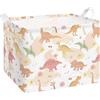 alldomess Cesta Portaoggetti con Manico per Bambini Impermeabile Rettangolare | Grande Cestini Portaoggetti Vestiti e Giocattoli Cesta Portaoggetti per Bambini Cameretta Stanza Lavanderia 40x30x30cm