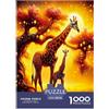Pazeel Giraffe 1000 Pezzi Puzzle Classici Per Adulti E Bambini Da 14 Anni E Più Giochi Educativi Giocattoli Perfetto Per Appassionati Di Esperti - Decorazione Della Casa 38x26cm/1000pcs