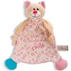 NICI 48894 Comfort Blanket Cat with Teething Ring And Dummy Attachment 25 x 25 cm Beige