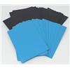 docsmagic.de 100 Premium Bi-Color Card Sleeves Mat Light Blue/Black Standard Size 66 x 91 Bustine Blu Chiaro Nero