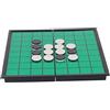 HoveeLuty Othello Gioco da tavolo pieghevole portatile Othello Reversi Gioco da tavolo strategico verde portatile Reversi da pieghevole