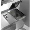 Inoxa Pattumiera estraibile a 1 secchio rivestimento acciaio 246x379x337 mm Inoxa 97XP1