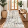 Capslpad Tappeto astratto, 80 x 240 cm, tappeto passatoia da cucina, lavabile, a pelo corto, antiscivolo, moderno, minimalista, in lana sintetica per soggiorno e camera da letto