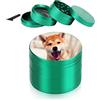 EinzigGeschenk Grinder personalizzabile in acciaio inox con propria foto - 6 colori (nero, rosso, argento, grigio beige, verde, blu) - Macinaspezie personalizzato per cucina, caffè e regali (verde)