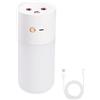 MiOYOOW Umidificatore, Mini Diffusore di Nebbia a Doppio Ugello con Luce Notturna, Umidificatori Portatile per Piante da Camera da Letto Ufficio Auto