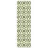 Panorama Tappeto in Vinile - Tappeti in PVC Grandi - Tappeto da Cucina, Corridoio e Soggiorno - Modello Cudillero Green 60x200 cm