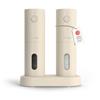 LARS NYSØM Set Macina Sale e Pepe Elettrico - Saliera e Pepiera Elettrica | Automatici Macinini Elettrici Sale e Pepe Set - Ricaricabile via USB Macinino in Ceramica Regolabile - Macina Pepe Elettrico