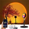GY Lampada a LED WiFi Sunset, 16 colori, 5 W, rotazione a 360°, romantica, luce notturna a LED, per feste, soggiorno, camera da letto a tema