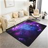 Homewish Tappeto Galaxy Area, tappeto cielo stellato, 4 x 5, blu viola spazio esterno costellazione tappeto per bambini ragazzi adolescenti adolescenti ragazze adulte, universo stelle nebulo