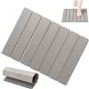 Obelunrp Tappetini da bagno in pietra per bagno, tappetino da pieghevole in pietra di diatomite 40x30 cm, tappetino ad asciugatura rapida, tappeto da antiscivolo per cucina (Grigio)