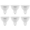 DiCUNO Lampadine LED GU5.3 MR16 12V, 3.5W=50W, 515lm, 5000K, 6 Pezzi | Bianco freddo, Faretto LED Senza sfarfallio, Non dimmerabile, Spot 110° per soggiorno, cucina, applique