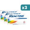 Reactine Allergia Antistaminico Rinite Allergica E Rinorrea 3 confezioni da 6 Compresse