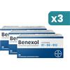 Benexol Trattamento Per Carenza Di Vitamine B A Base Di Vitamina B1 B6 B12 3 confezioni da 20 Compresse