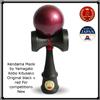 Kitusako (per competizioni) Kendama Made by Yamagata Kobo Kitusako Originale Nero x Rosso Per competizion...