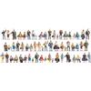 Noch Set Di Figure Mega Economy Noch TT Gauge 46070 (60)