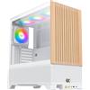 XIGMATEK Case per PC, XIGMATEK Endorphin WD Arctic (bianco), Midi-Tower, E-ATX, 4 ventole A-RGB da 120 mm, frontale in rete, vetro temperato